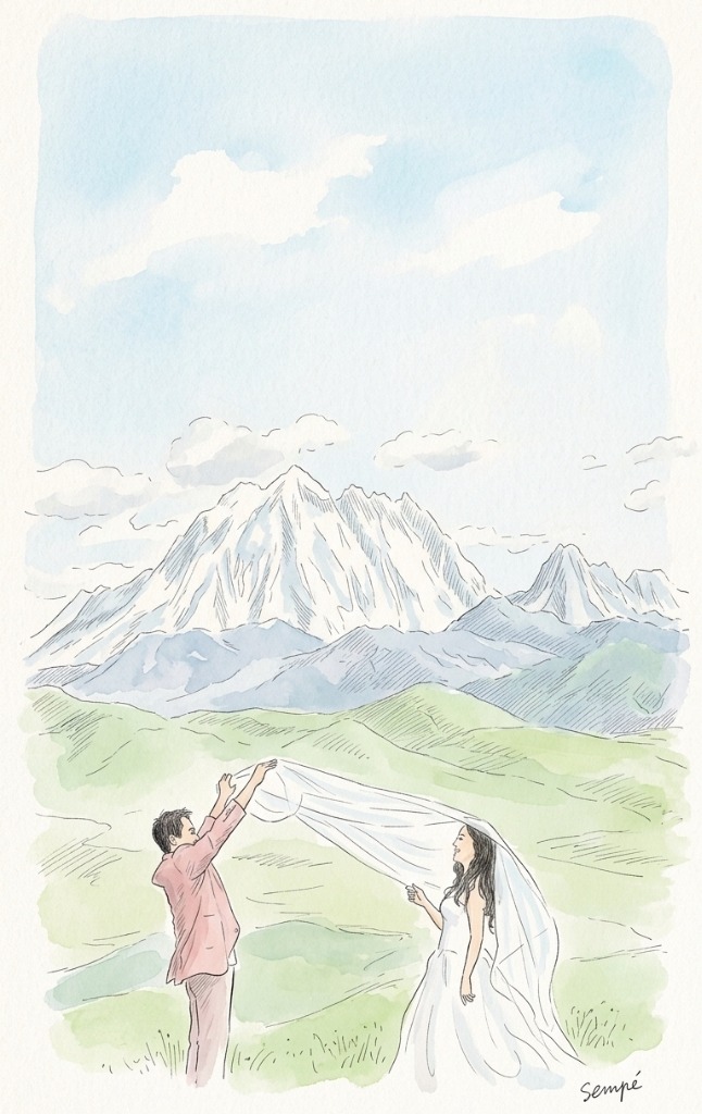 雪山晴空